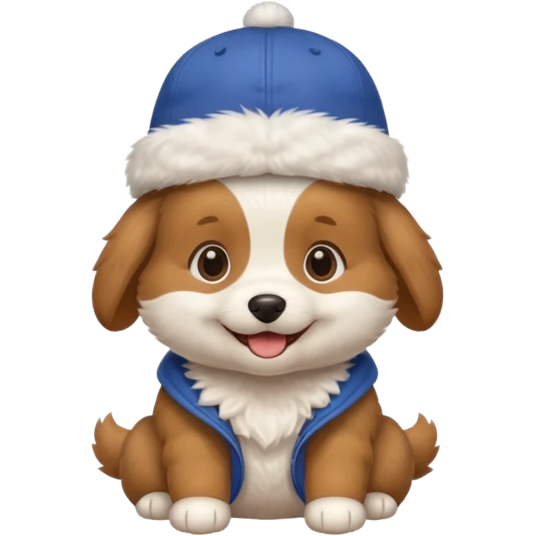 baby dog with a cap emoji
