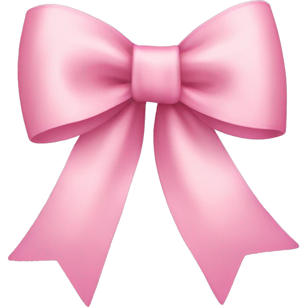 light pink ribbon bow emoji