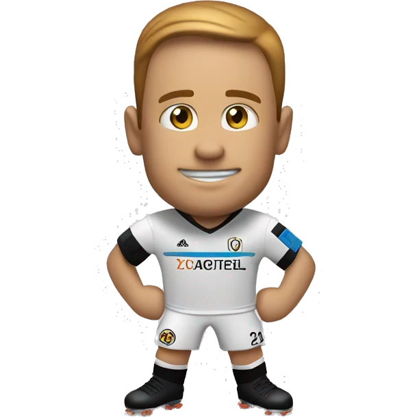 pila duracell futbolista metiendo un gol emoji