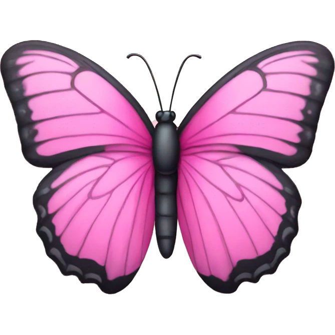 Pink butterfly emoji