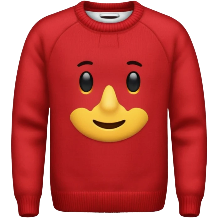 red crewneck sweater  emoji
