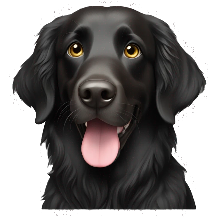 Flat coated retriever  emoji