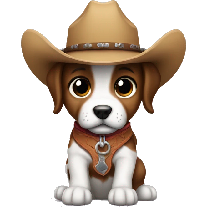 cowboy puppy emoji