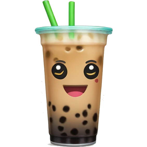 Boba tea with bow emoji