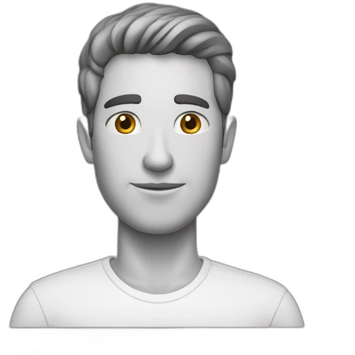 Homme blanc embrasse emoji