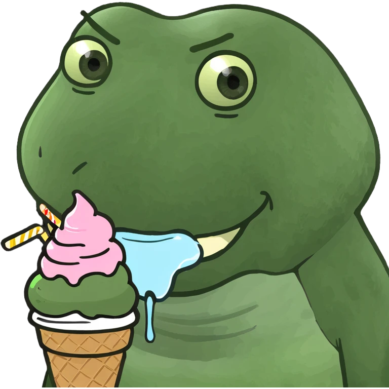 A baddie with ice cream  emoji