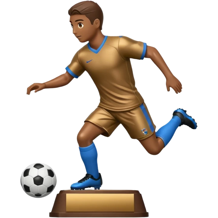 a trophy of a football player emoji