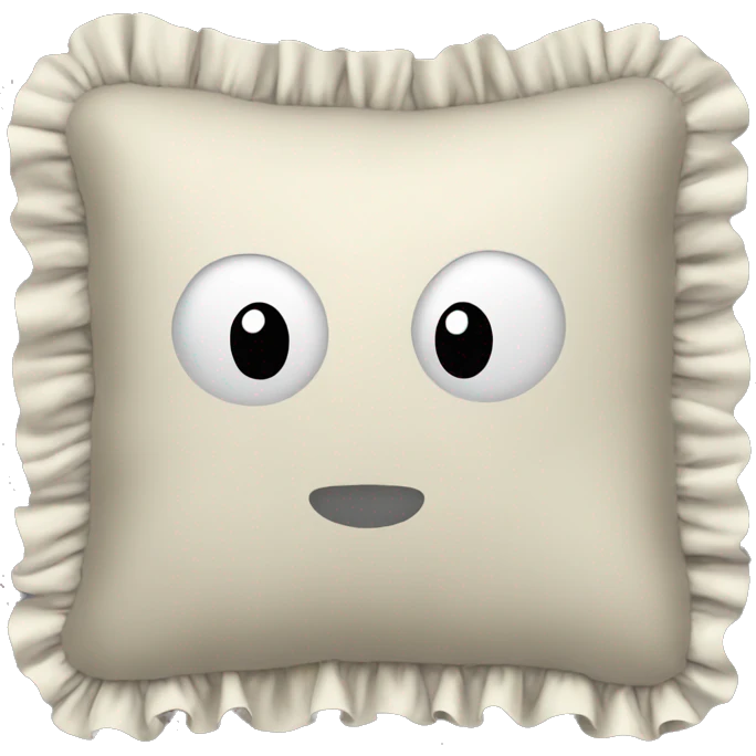 Pillow with frills emoji