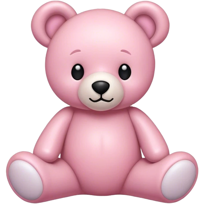 Light pink coquette teddy bear emoji