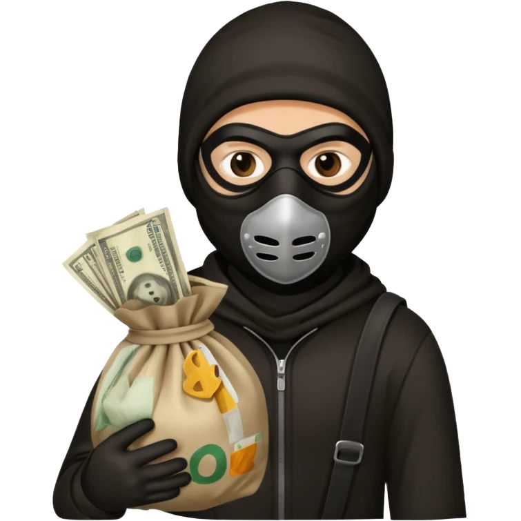  portrait of robber  emoji