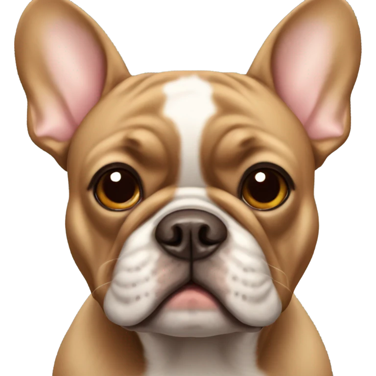 brown french bulldog emoji