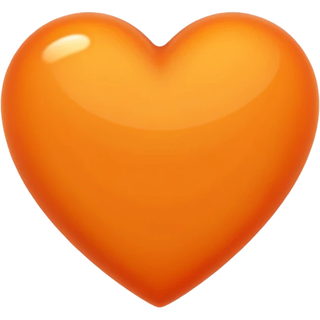 Orange heart emoji