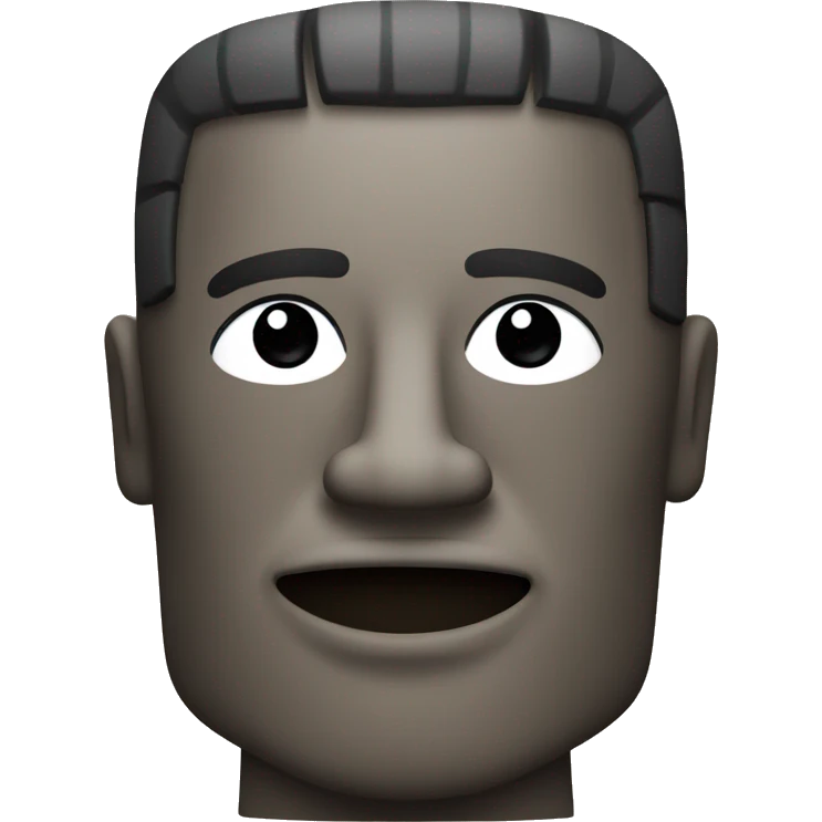 moai tomando vinho emoji