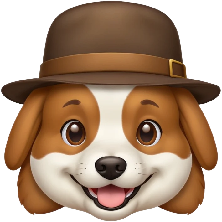 سگ با کلاه  emoji