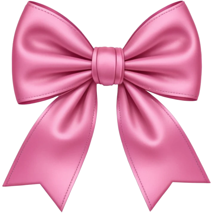 Pink preppy bow emoji