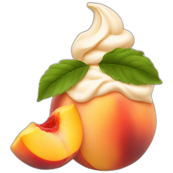 Peaches and cream emoji