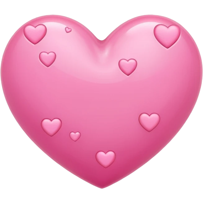 Pink heart with little pink hearts  emoji