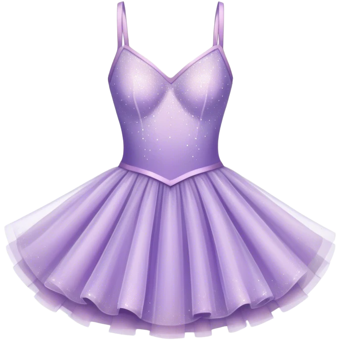 Isolated Lilac ballet dress sparkly tulle  emoji