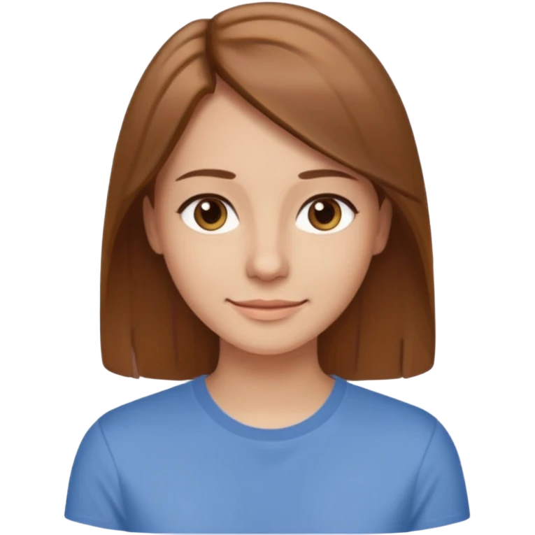 30 yr light brown hair long straight hair, brown eyes, suttle smile emoji