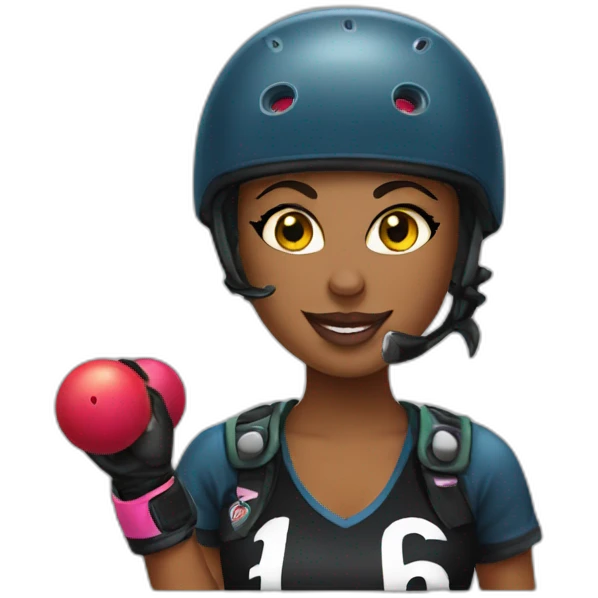 Roller derby emoji