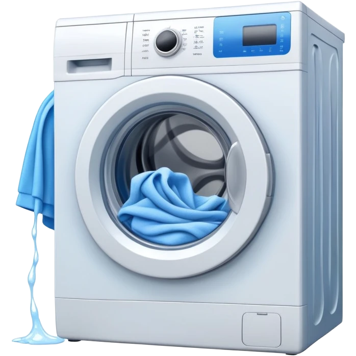 washing machine with clothes emoji