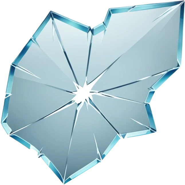 glass with a large crack emoji