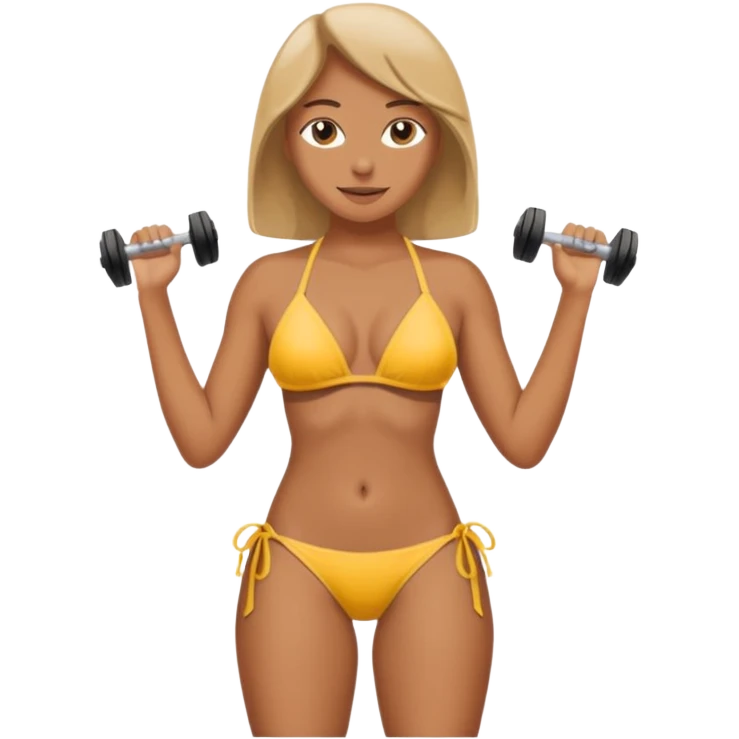 bikini lifted off thigh to show tan line emoji
