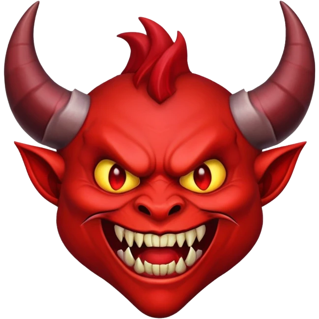 classic devil face emoji