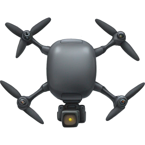 Czarny dron emoji