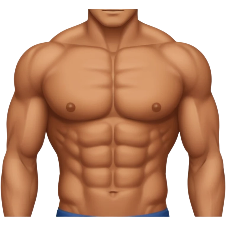 a male chest emoji