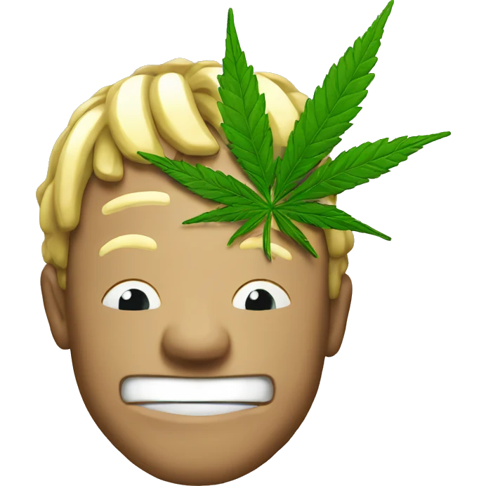 Emoji with weed emoji