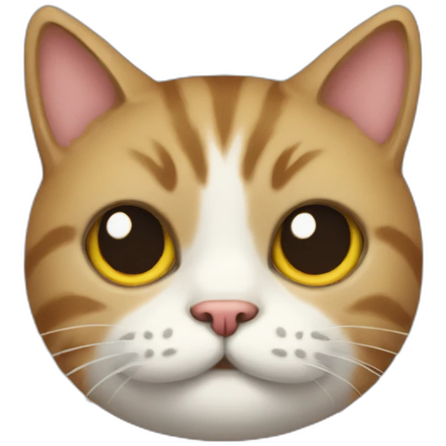 cat with a mustach emoji