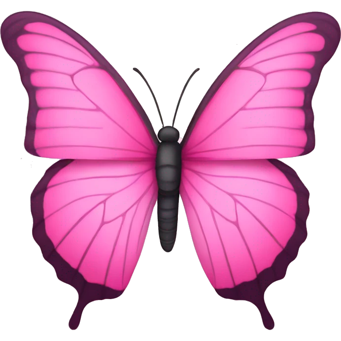Pink butterfly  emoji
