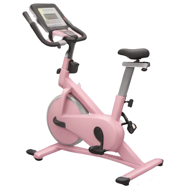 light pink stationary bike emoji