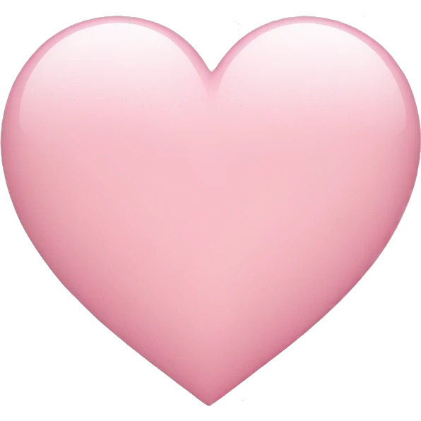 light pink heart emoji