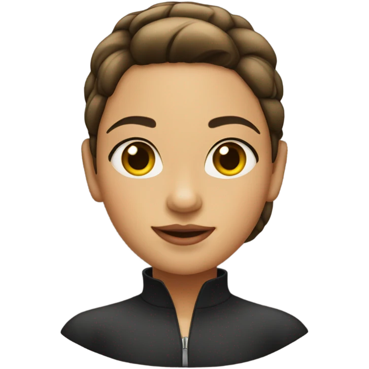 girl with a slick back emoji