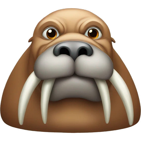 Intimidating walrus emoji