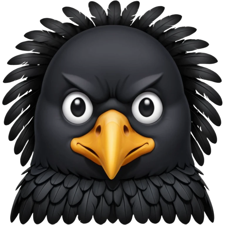upset crow emoji
