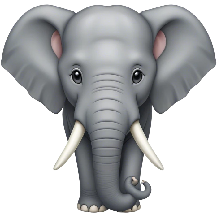 Cinematic Noble Elephant Portrait Emoji, Poised and regal, with a massive, majestic build and a smooth, well-groomed gray hide adorned with gentle wrinkles and proud tusks, deep-set soulful eyes, Simplified yet sharp and sophisticated features, highly detailed, glowing with a soft, dignified glow, high shine, intelligent and gentle, stylized with an air of ancient wisdom, focused and attentive, soft glowing outline, capturing the essence of a watchful and confident giant, so majestic it feels as though it could trump out of the screen with effortless authority! emoji