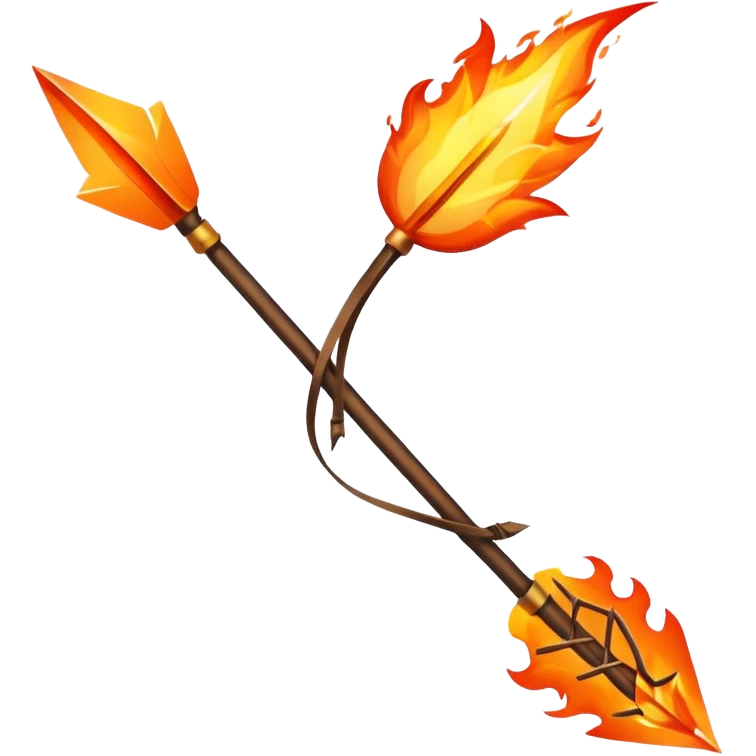 flaming arrow emoji