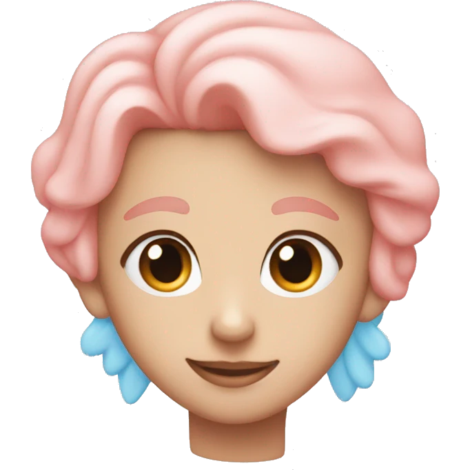 pastel pink blue orange heart emoji