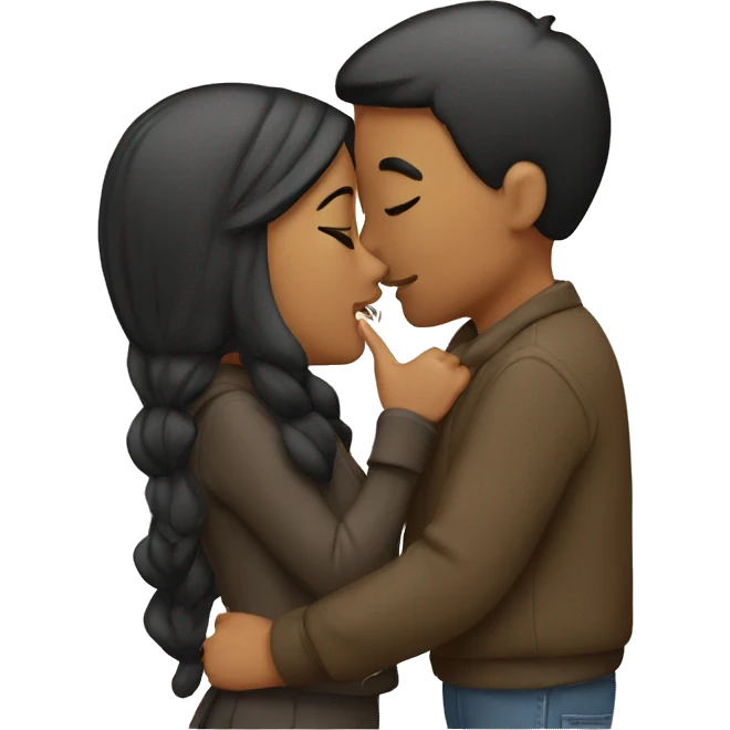 Couple kissing emoji