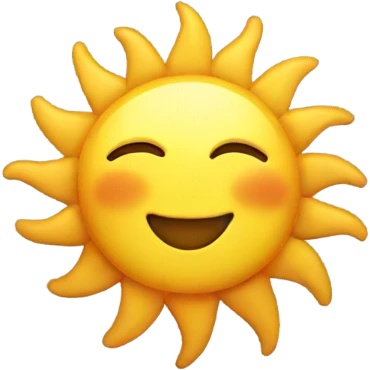 Sun smiling  emoji
