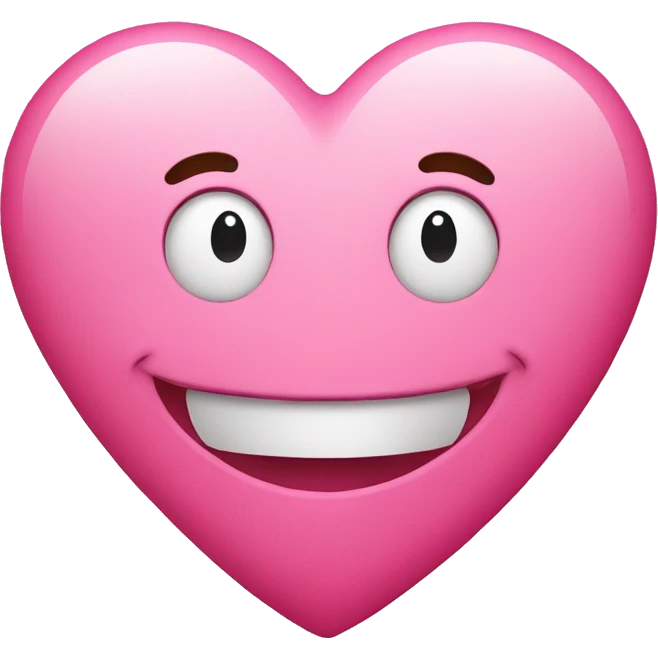 pink heart smiling  emoji