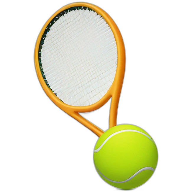 Tennis racket with ball emoji