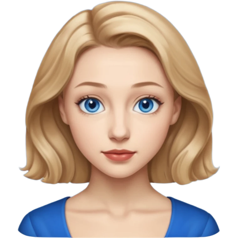 Sarah Gadon with blue eyes emoji