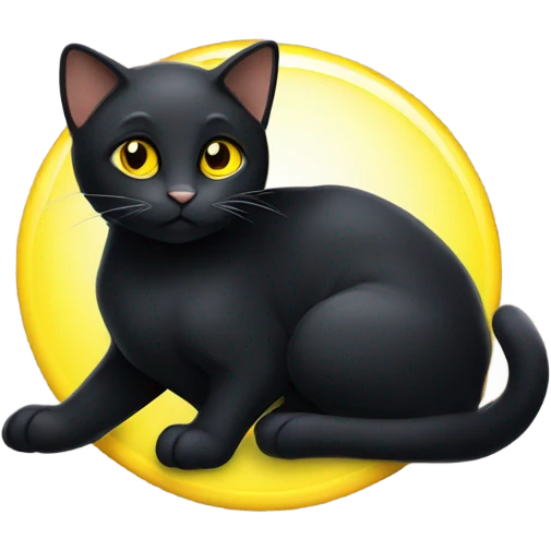 Black cat emoji