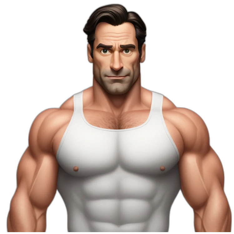 Jon hamm bodybuilder emoji