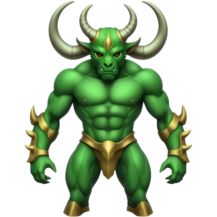 Alien minotaur emoji