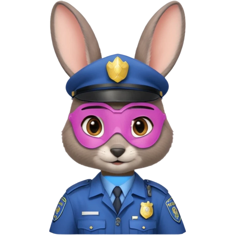 Judy Hopps (gray rabbit with a police suit, without a cap. big ears) from the Zootopia Disney movie emoji